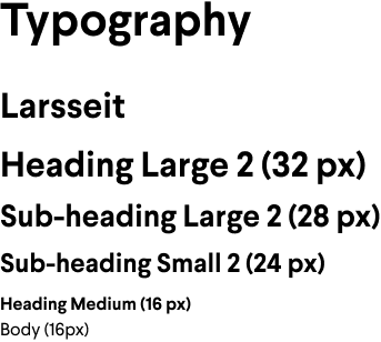 Pygg typography, larsseit and Source Sans Pro