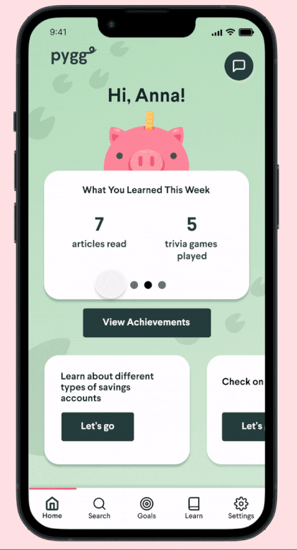 rewards and achievement page